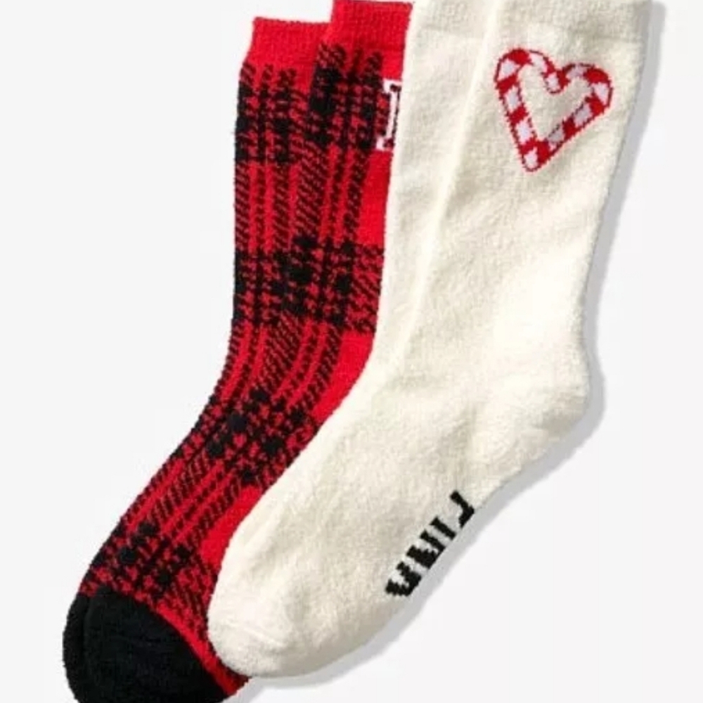 VS PINK Fuzzy Socks NEW